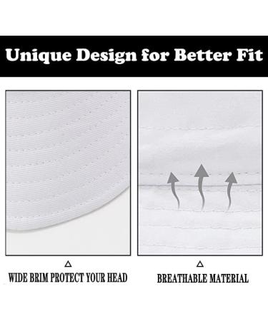 Unisex Athletic Bucket Hat Set | UV Protection | Packable Summer Hats | 3 Pack (Black/White/Beige) - Buy Online on GoSupps.com