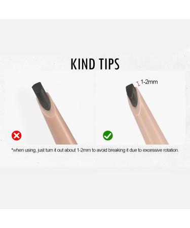  G n rique Liquid Micro-Blading Pen - Curved Eyebrow Pen | Upgraded Waterproof Pencil with 4 Teeth Micro Fork Tip Applicator Lift Natural Eyebrows - Buy Online on GoSupps.com