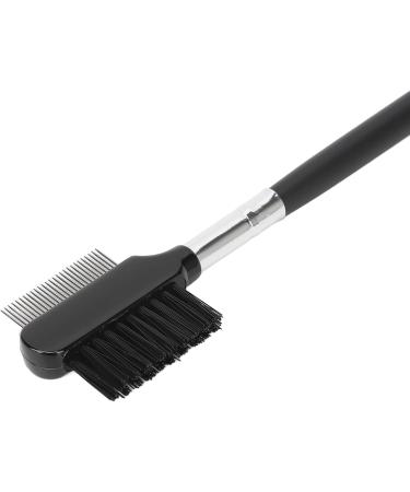 Verdant Touch Stainless Steel Brow Lash Brush Stainless Steel Eyelash Separator Brow Comb 2-in-1 Mascara Grooming Tool - Buy Online on GoSupps.com
