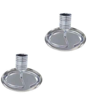 Alipis metal stands 2 sets dishes Metal storage Massage accessories household Moxibusion Collector user user safe burning tablet stand for ash stitches with metal bracket 10x10cmx2pcs silverx2st