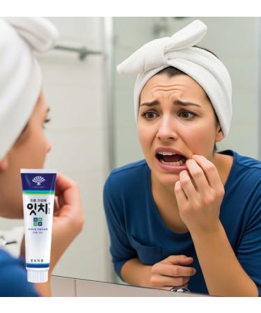 Itchi Paste Herbal Gum Care Toothpaste Fluoride-Free Formula with Myrrh Chamomile Ratanya 120g x 3 Boxes Made in Korea - Buy Online on GoSupps.com
