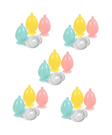 FRCOLOR 20 Pcs Beauty Egg Storage Box Makeup Makeup Powder Puff Case Mini Powder Puff Cosmetic Puff Holder Mini Whisk Small Makeup Sponge Blenders Gourd Eggshell Pp Miss