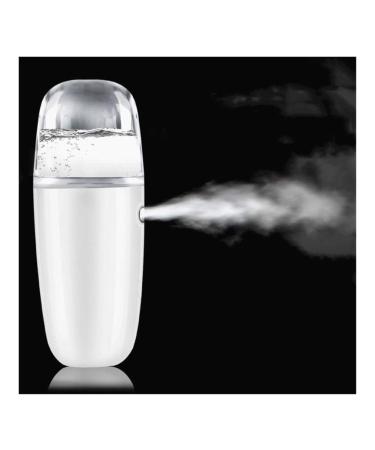 30ML Portable humidit du Visage Steamer Visage Humidificateur USB Nano Mist Pulv risateur Eau de Charge Maker Body Spray N buliseur (Color : White) Blanc
