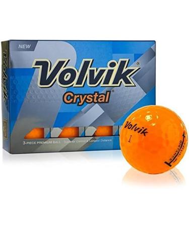 Volvik Crystal Golf Balls (One Dozen) - Crystal Orange | Premium Quality - Buy Online on GoSupps.com