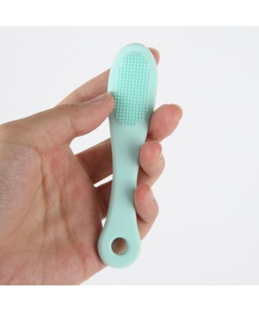 Silicone Nose Brush Face Scrubber Manual Blackhead Remover Manual Face Scrubber Exfoliator Finger Pad Nose Pore Wash Skin Care Beauty Tool 5PCS - Buy Online on GoSupps.com