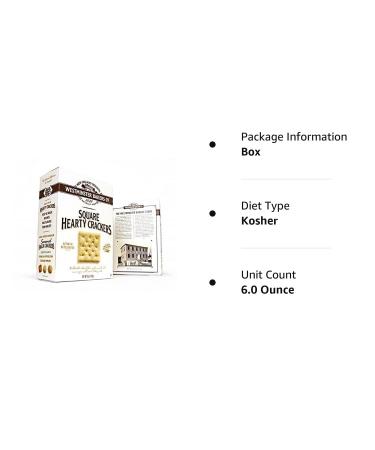 Westminster Hearty Square Crackers - 6oz | Delicious Savory Snack - Buy Online on GoSupps.com