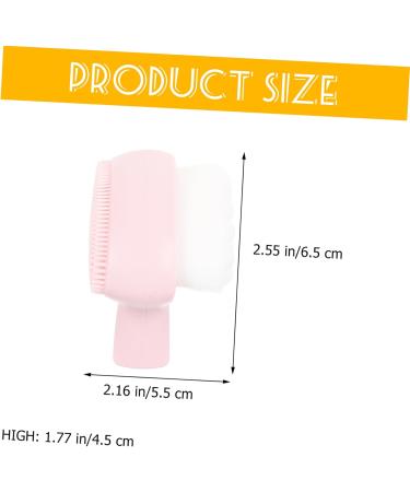 Angoily facial scrubber Scrub cleansing brush washbasin manual face brush cleanser double sided face soft fur cleaning brush Man-made fiber plastic Handheld - Buy Online on GoSupps.com