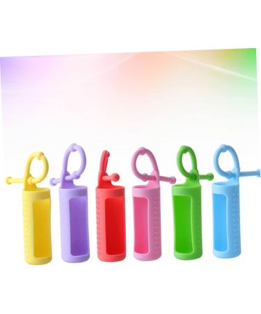 FRCOLOR 6pcs Neoprene Bottle Holder Keychain Set - Perfect for Essential Oils & Travel - Durable Keyring with Hanging Hook - Buy Online on GoSupps.com