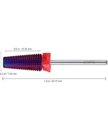 PANA Nail Carbide 5 in 1 Bit - Two Way Rotate use for Both Left and Right Handed - Fast remove Acrylic or Hard Gel - 3/32" Shank - Manicure Nail Art Drill Machine (Fine - F Purple) Fine - F Purple - Buy Online on GoSupps.com