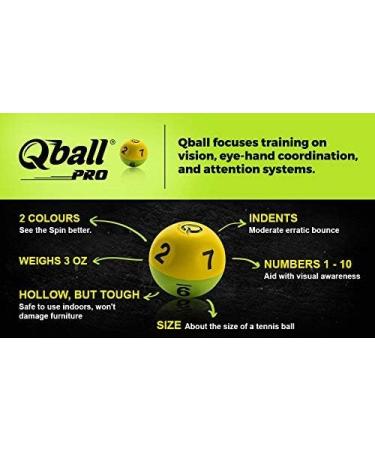 Qball Pro Reaction Ball - Fastest Trainer with Erratic Bounce, Ideal for Quick Reflexes and Agility Training - Lightweight Design for Speedy Results - Buy Online on GoSupps.com