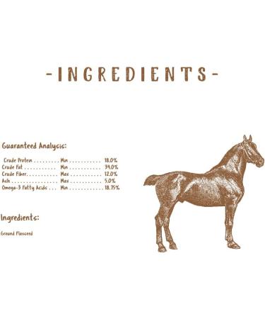Buy Manna Pro Simply Flax for Horses - Omega-3 Flaxseed (8 lbs) | Premium Horse Supplement - Buy Online on GoSupps.com