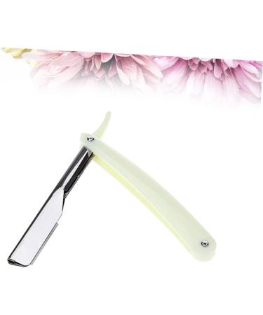 Minkissy Men's Bart Razor Classic Ustura Hairdresser Razor with Replacement Blades | Premium Metal Hair Styler | 1 Pcs White - Buy Online on GoSupps.com