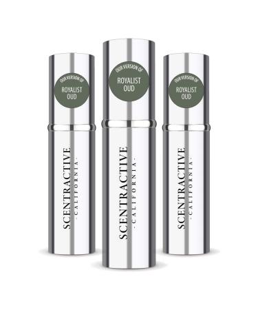 CA Perfume Impression of Royalist Oud For Women & Men Replica Version Fragrance Dupes Concentrated Long Lasting Eau de Parfum Spray Refillable Atomizer Bottle 0.17 Fl Oz/5ml-X3 CRT ROYALIST OUD IMPRESSION 0.51 Fl Oz (Pack of 1)