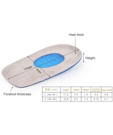 Buy Large Silicone Gel Orthopedic Insoles & Heel Cups for Foot Care | International Shipping Available - Buy Online on GoSupps.com