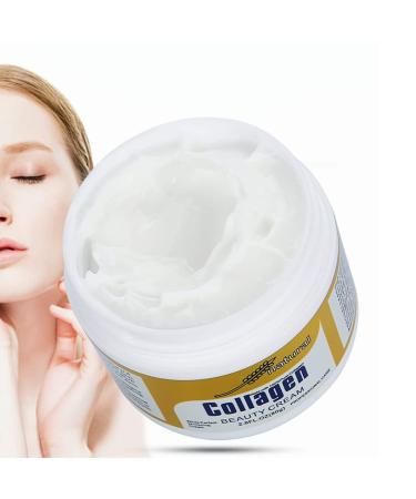 Natural Collagen Face Cream 80G Skin Care Cream Face Skin Natural Face Cream Firming Cream Tightening And Lifting Skin Anti-Wrinkle For Creams And Anti-Aging Day & Night