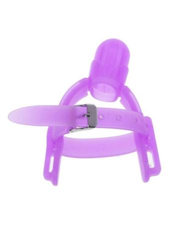 Idezek Anti-Daumenlutschen children stop sucking on their fingers-silicone-suction correction stop-daumenlutsch-bracelet for 0-3 year old babies violet