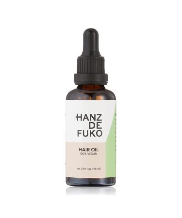 Hanz de Fuko Vegan Hair and Beard Oil   Hydrating Oil for Softer  Smoother Hair  Supports Growth and Beard Health   1.76 oz.