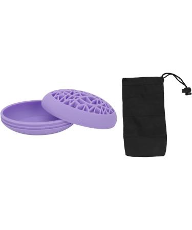 Desktop Makeup Brush Drying Holder Organizer for Makeup Brush Cleaning Mat (Purple) - Buy Online on GoSupps.com