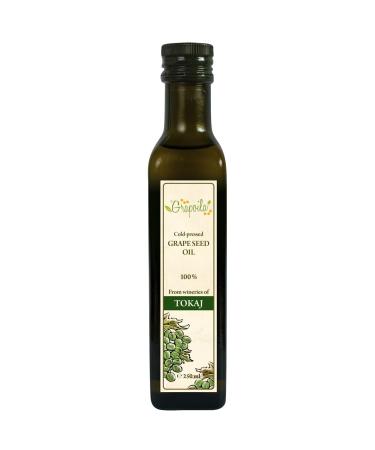 Grapeseed Oil 250ml - Pure Cold Pressed Cooking Oil & Massage Carrier Oil - Buy Online on GoSupps.com