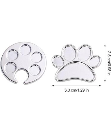 Lot de 2 Planches M langer les Couleurs pour Manucure Palette de D coration D Ongles Argent e Plateau L ger et Facile Nettoyer pour Nail Art Salon de Beaut et Usage - Buy Online on GoSupps.com