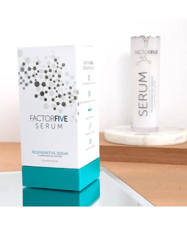 FactorFive Regenerative Serum with Stem Cell Growth Factors for Skin Tightening & Smoothing | Wrinkle & Pore Reduction | Rejuvenation - 1 fl oz - Buy Online on GoSupps.com