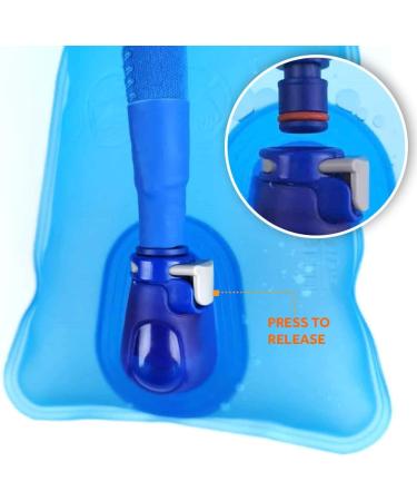 Royal Blue 1.5L Hydration Bladder Water Storage Bag | Leak-Proof Tough TPU Material | Side Handle | Easy Push-Pull Mouthpiece - Buy Online on GoSupps.com