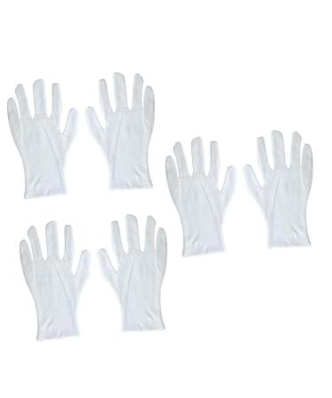 minkissy Cotton Work Gloves 18 Pairs Work Gloves White Gloves Factory Gloves Cotton Gloves Lengthen White Work Gloves