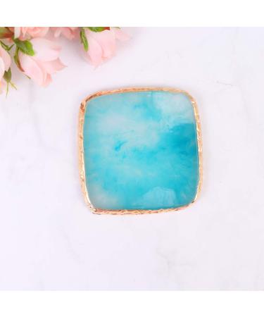 Exceart 1pc Blue Resin Nail Art Palette Cosmetic Mixing Nail Makeup Tray for Manicure & Nail Design - Buy Online on GoSupps.com