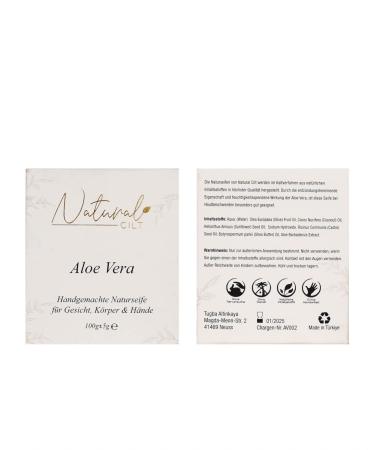 3x Natural Aloe Vera Soap - 100% Handmade No Harmful Ingredients - Certified Shower Gel for All Skin Types - 100g | Natural Skincare Essentials - Buy Online on GoSupps.com