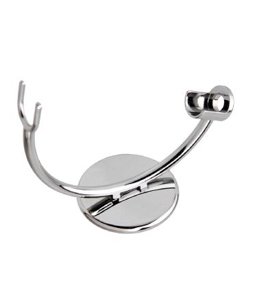 Curved Polished Shaving Stand Set - 5 Piece Argent - Premium Grooming Essentials for Men - Buy Online on GoSupps.com
