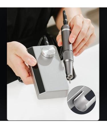 Professional Nail Drill Machine Electric Acrylic Gel Nails Kit 35000RPM Rechargeable Manicure Pedicure Tool (Grey) - Buy Online on GoSupps.com