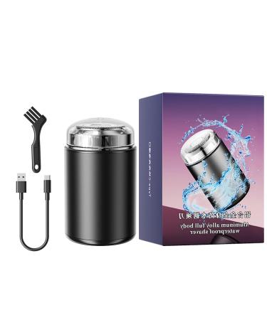 Mini Electric Razor Men's and Women's Wet and Dry Electric Razor 30 Day Battery Life Powerful Men's Razor for Face Chest and Leg Shaving Travel Size Toiletries for Traveling Car Home Black
