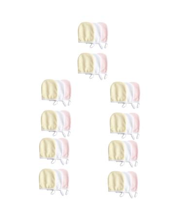 POPETPOP 30 Pcs Makeup Remover Gloves Microfibre Hair Towel Bathing Wipes Microfiber Sponge Disposable Sponges Reusable Makeup Removal Pads Deep Fiber Make up Face Towel