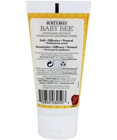 Burt's Bees Baby Bee Diaper Rash Ointment 3oz - Soothes & Protects Baby's Skin - Buy Online on GoSupps.com