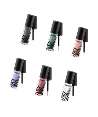 NOLITOY 6pcs Liquid Eyeliner Shimmer Eyeshadow Liquid Eyeliner Glitter Eye Shadow Flash Liquid Eyeshadow