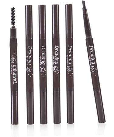 Healvian 2pcs 2 1 Eyebrow Pencils Eyebrow Pencil Brush Brow Spoolie Brush Automatic Eyebrow Brush To Rotate 1 count (Pack of 1) As Shownx2pcs - Buy Online on GoSupps.com