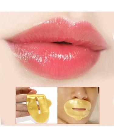 Crystal Collagen 24k Gold Under Eye & Lip Gel Pads Set - Anti-Aging Wrinkle Treatment - Vegan & Cruelty-Free - Self Care with 5 Lip Masks & 5 Eye Mask Patches - Buy Online on GoSupps.com