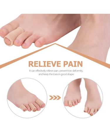 Healvian Toe Spacers & Tubes Sleeves 2Pcs - Elastic Fabric Lined Cushion Pad Protectors for Blisters & Calluses - Blister Bandaids 20X2.5CM - Buy Online on GoSupps.com