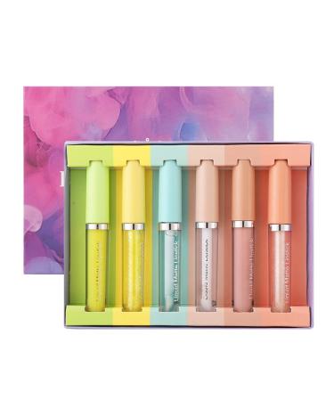 ETOSELL Lip Plumper Set Moisturizing And Hydrated Lip Plumping Balm Pack of 6 Lip Gloss Lip Enhancer for Fuller and Hydrated Lips