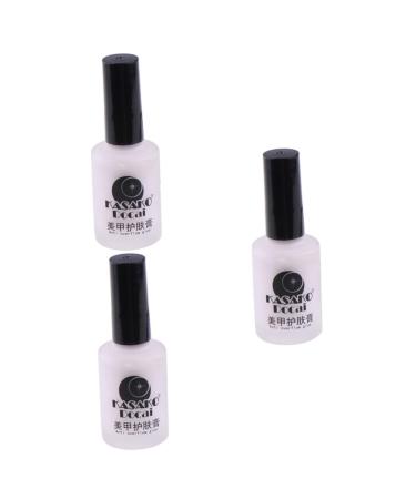 FRCOLOR Glue Palisade Anti-overflow Glue 3pcs Latex Liquid Tape Glue Nail Nail Polish Glue Polish mediumx3pcs Pinkx3pcs
