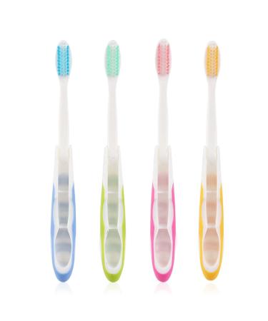 Tslrsa foldable travel toothbrush - 8 pieces toothbrush foldable toothbrush portable soft toothbrush for adult children toothbrush with soft bristle brushes for sensitive gums