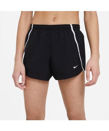Nike Girl's Dry Sprinter Shorts - Small Black/White/White | Little Kids/Big Kids - Buy Online on GoSupps.com