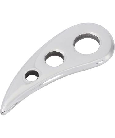 Verdant Touch Gua Sha Plate | Stainless Steel Scraping Massage Tool | Pain Relief & Therapy | 15cm - Buy Online on GoSupps.com