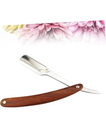 Minkissy 2-Pack Straight Edge Manual Razor - Stainless Steel Hairdresser Razor with Interchangeable Blades & Bamboo Handle - Buy Online on GoSupps.com