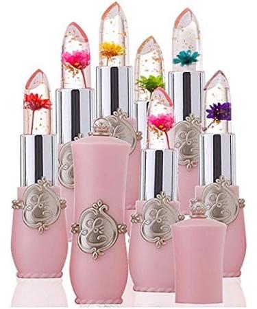 Beauty Flower Crystal Jelly Lipstick Temperature Change Color Lip Balm - Buy Online on GoSupps.com
