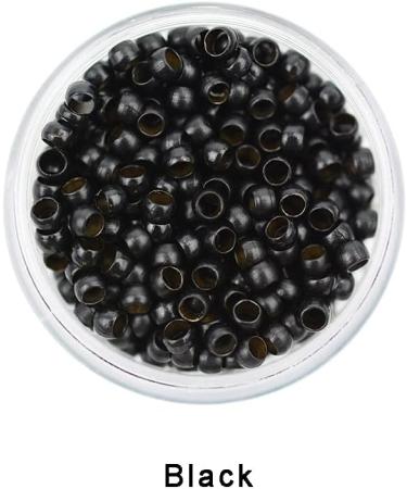 500pcs 2.5mm Copper Nano Rings Beads Hair Extension Nano Rings Beads (Black) 500pcs Black - Buy Online on GoSupps.com