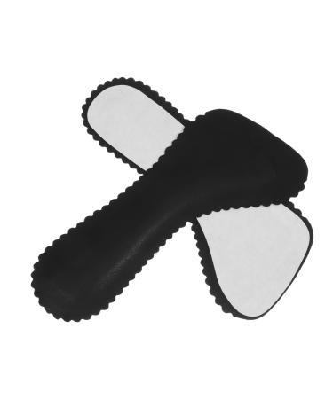1 Pair Self-Adhesive Insole Wear-Resistant High Heel Pads Compact Foot Pads Wear-Resistant Foot Pads Compact Heel Insoles Portable Shoe Inserts Compact High Heel Pads Foot Supplies Black 18.50X8.00X0.30CM