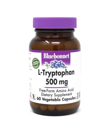 Bluebonnet Nutrition L-Tryptophan 500 mg 60 Vegetable Capsules