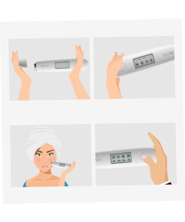 Beatifufu 1pc Skin Tool Skin Care Cosmetic Instrument Tighten Skin Wrinkles Skin Care Tools Facial Massager for Women Skin Tester Skin Care Tester White Travel Testing Machine Intelligent - Buy Online on GoSupps.com