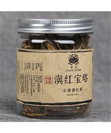 60g (0.13lb) Yunnan fait la main Dianhong noir th petite pagode Puer th chinois en conserve fait la main th noir gongfu th rouge Dian hong th vert nourriture th chinois - Buy Online on GoSupps.com